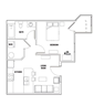 1 Bed - 1 Bath B