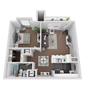 A2 1 Bedroom 1 Bathroom