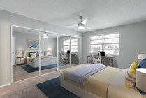 Virtually Staged Bedroom